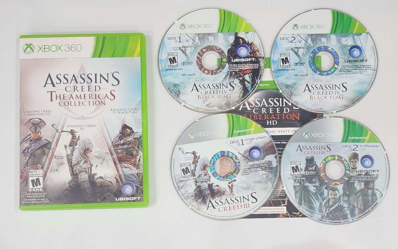 Assassin's Creed: The Americas Collection (Microsoft Xbox 360, 2014) No Manual! 