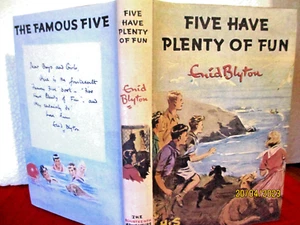 Enid Blyton FIVE HAVE PLENTY OF FUN 1956 HC SOPER Famous Five #14 - Picture 1 of 9