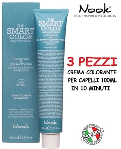 3X COLORE CAPELLI TINTA SMART COLOR 10 MINUTI TINTURA CREMA PROFESSIONALE - Foto 1 di 9