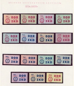 Germania DDR 1964 RARI francobolli di servizio retro libro Michel# 16-30 Mint OG NH💥 - Foto 1 di 1