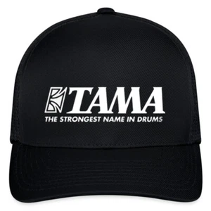 TAMA Drums Black Hat Baseball Cap Size Adjustable S/M L/XL - Picture 1 of 5