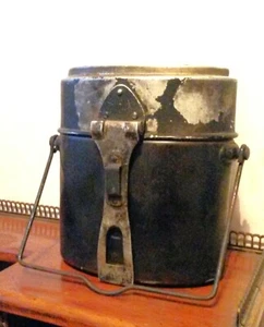  Army WW1 M-1910 Original Black Mess Tin Switzerland - Picture 1 of 7