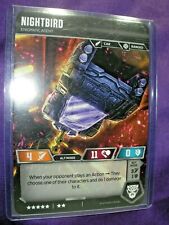 Transformers TCG W3 Promo Nightbird Enigmatic Agent Rare Foil Character Card