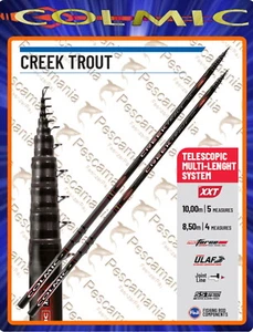 Canna teleregolabile colmic CREEK TROUT trota torrente mt.8,5 nuda - Picture 1 of 2