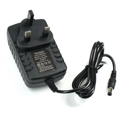 9V 2A AC/DC UK PLUG POWER SUPPLY ADAPTER 2000MA CHARGER MAINS LEAD - Image 1 of 4