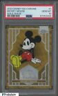 2023 Topps Chrome Disney 100 Gold Wave Refractor #1 Mickey Mouse 15/50 PSA 10