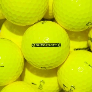 24 Callaway Supersoft Yellow Used Golf Balls 4A / 5A Quality FREE SHIPPING! - Picture 1 of 3