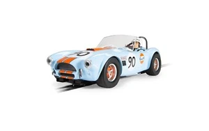 Coche Ranura Scalextric "Gulf" Shelby Cobra 289 con Luces Escala 1/32 C4509 - Imagen 1 de 1