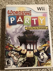 Word Jong Party World Fun For Everyone - Nintendo Wii & Wii U Game Rare Complete - Picture 1 of 3