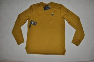 New Orleans Saints Para Hombres Nike Modern-A Pullover Manga Larga Top Dorado Nuevo Con Etiquetas - Imagen 1 de 3