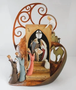 2011 Beautiful Legacy of Love Light Up Nativity Kim Lawrence Enesco Christmas - Picture 1 of 24