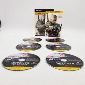 Witcher 3 Wild Hunt Complete Edition PC 6 Disc Set Complete CIB Tested W/ Key - Picture 1 of 20