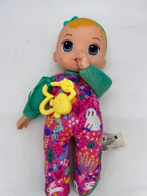 Baby Alive Soft N Cute 11 Inch Baby Doll Blonde Hair with Pretend Teether 2023 - Image 1 of 4