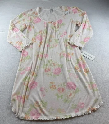 Camisón floral Miss Elaine mezcla de algodón talla S nuevo con etiquetas Foto 1 de 4