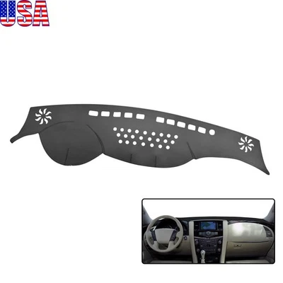 Leather Dashboard Cover Non-Slip Dashmat Dash Mat For Nissan Armada Patrol US - Image 1 of 4