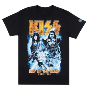 KISS Officially Licensed (XL) 2023 End of the Road World Tour Blue Smoke T-Shirt - Picture 1 of 5