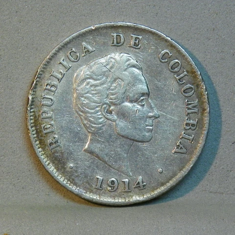COLUMBIA 1914 20 Centavos Cover