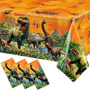 Dinosaur Tablecloth Dinosaur Party Table Covers Dinosaur Plastic Tablecloth f... - Picture 1 of 7