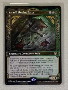 Sarulf, Realm Eater #330 Rare Showcase - MTG Kaldheim Unit #2 - Foto 1 di 2
