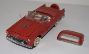 Danbury Mint - Ford Thunderbird 1956 Convertible 1/24 Red Die cast NO BOX - Picture 1 of 12