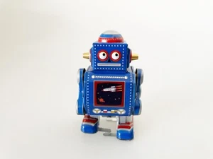 Juguete de hojalata Little Blue Robot - Imagen 1 de 3