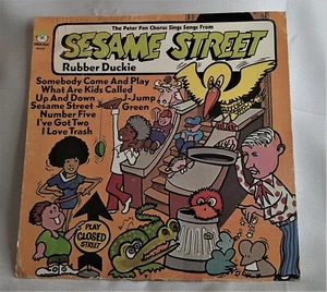 Vintage Sesame Street Rubber Duckie and Other Songs Record Album Vinyl LP 33-1/3 - Picture 1 of 6
