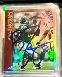 Bobby Engram 1997 Topps cromo refractor autógrafo firmado AUTO TTM Bears - Imagen 1 de 2
