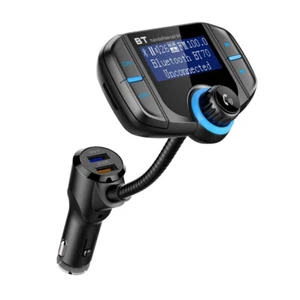Bluetooth/Wireless In-Car FM Transmitter MP3 Radio Adapter Kit Quick USB Charger - Picture 1 of 11