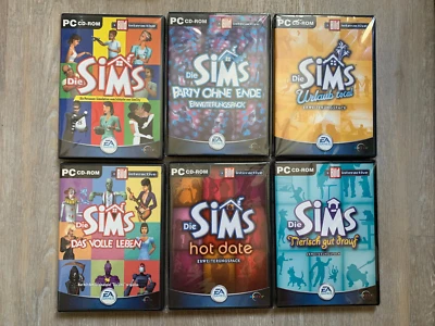 Die Sims + 5 Addon Erweiterungen Set PC Spiel Deutsch Neuwertig Like New - Bild 1 von 2