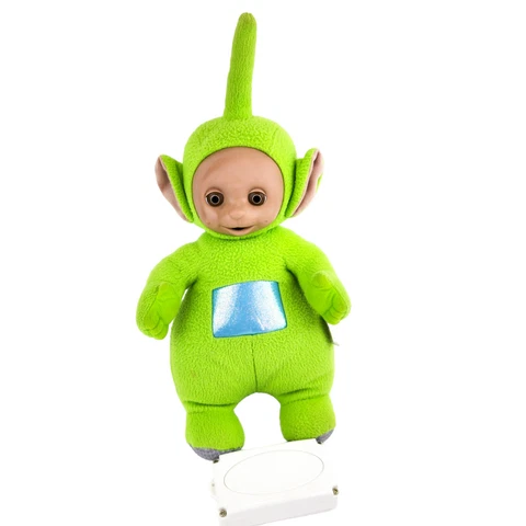 Vintage Hasbro Playskool 1998 Talking Teletubbie Dipsy Green Plush Doll 17” Cover