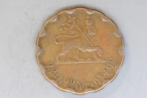 1944 - Ethiopia - 25 Santeem Coin - aVF - Picture 1 of 2