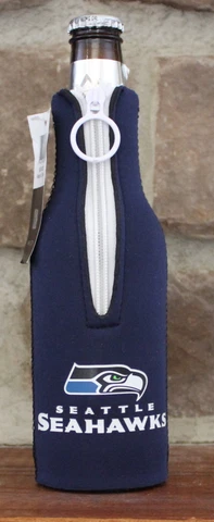 Seattle Seahawks Koozie NFL Football League Licensed Bottle Cooler Coolie Beer Cover