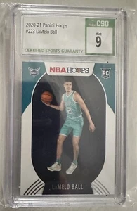 2020-21 Panini Hoops - #223 LaMelo Ball - CSG/CGC 9 - ROOKIE CARD - Picture 1 of 2