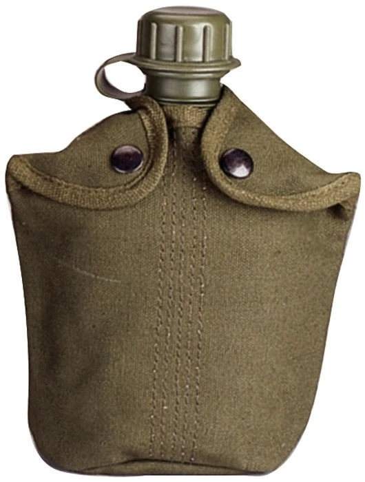 Оливковый серо-коричневый тяжелый холщовый чехол для столовой 1 кварта - Изображение 1 из 1