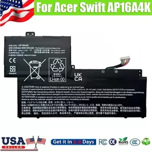 ✅AP16A4K Battery For Acer Swift SF113-31-P865 SF11 ASPIRE 11 AO1-132 N16Q9 NE132 - Picture 1 of 11