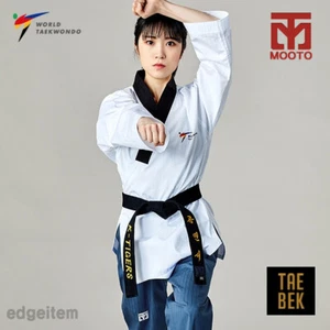 MOOTO Taebek-2.1 Poomsae Dan Uniforme (Mujer) WT (World Taekwondo) Dobok - Imagen 1 de 12