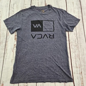 RVCA Balance of Opposites Blue Short Sleeve Cotton Blend T-Shirt Youth L - Picture 1 of 6