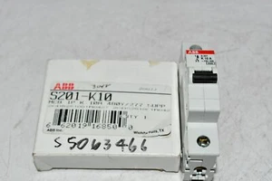 NEW ABB S201-K10 Circuit Breaker, Supplementary, K Curve, 1-Pole, 10A, 480Y/277  - Picture 1 of 4