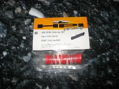 RC HPI 13 x 29 x 1.5 mm Sedan Shock Springs Steel Red (2) 6835 - Image 1 of 2