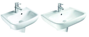 VIGOUR derby style Waschtisch Handwaschbecken Waschbecken 45,50,55,60,65cm weiss