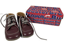 Vintage Buster Brown Boys Leather Shoes W/ Original Box