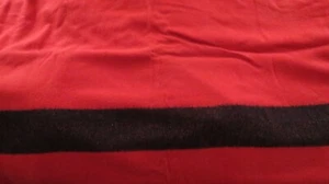 ANTIKE WOLLDECKE MAJOHN CANADA rot WOLLDECKE 74” x 80” SAUBERER GEBRAUCHTER ARTIKEL - Bild 1 von 6