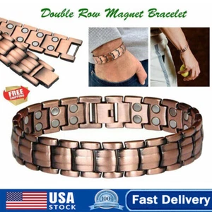 Copper Magnetic Bracelet Arthritis Pain Relief Relieve Carpal Tunnel Bracelet - Picture 1 of 11