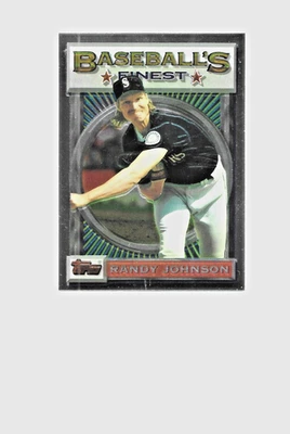 1993 Topps Finest - Randy Johnson #154 *Seattle Marinesrs HOF'er* - Image 1 of 2