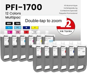 PFI-1700 kompatible Tintenpatrone für Canon Ipf Pro2000 4000 4100 6000 12er Set - Bild 1 von 16
