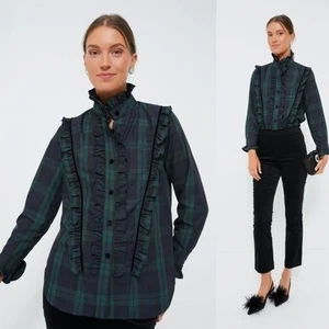 Biesen | NEU Blackwatch Karo Rüschen Reagan Button Down Größe M - Bild 1 von 13