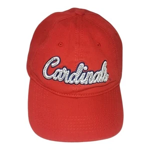 St. Louis Cardinals Baseball Women’s Hat Cap Strapback Sparkle Rhinestone Red - Picture 1 of 7