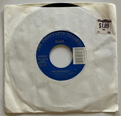 Slade Run Runaway / Don't Tame A Hurricane 45 rpm EX+ CBS Associated (1984) - Image 1 of 4