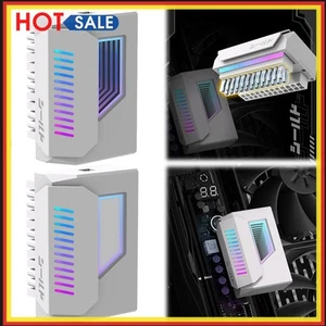 ATX 24-Pin-auf-180-Grad-Netzstecker-Adapter mit Infinity-Spiegel-ARGB-Licht - Afbeelding 1 van 18