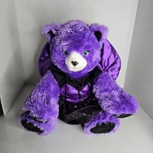 Build A Bear Purple Kooky Spooky Kitty Cat Witch Costume Hat Dress Plush - Picture 1 of 6